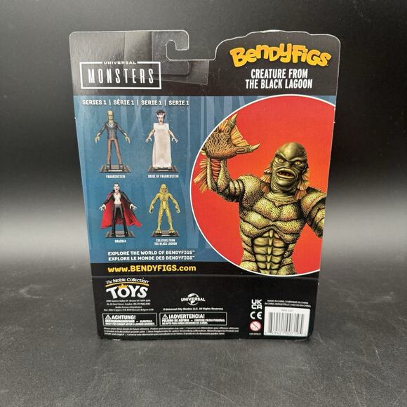 BendyFigs Universal Monsters Creature from the Lagoon & Frankenstein Lot Sealed - Picture 5 of 5
